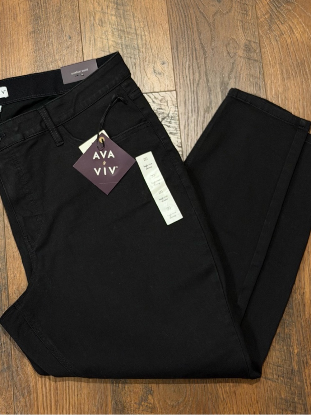 Ava & Viv Black High Rise Skinny Jeans Size 20 Plus NWT